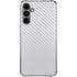 White Carbon Fiber Specialty Texture Material Galaxy S24 Plus Clear Case